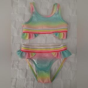 Girls Billie blush swimsuit with dazzle size 4-5